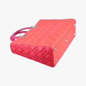 Lady Dior Orange×Pink lambskin 15-BO-0133