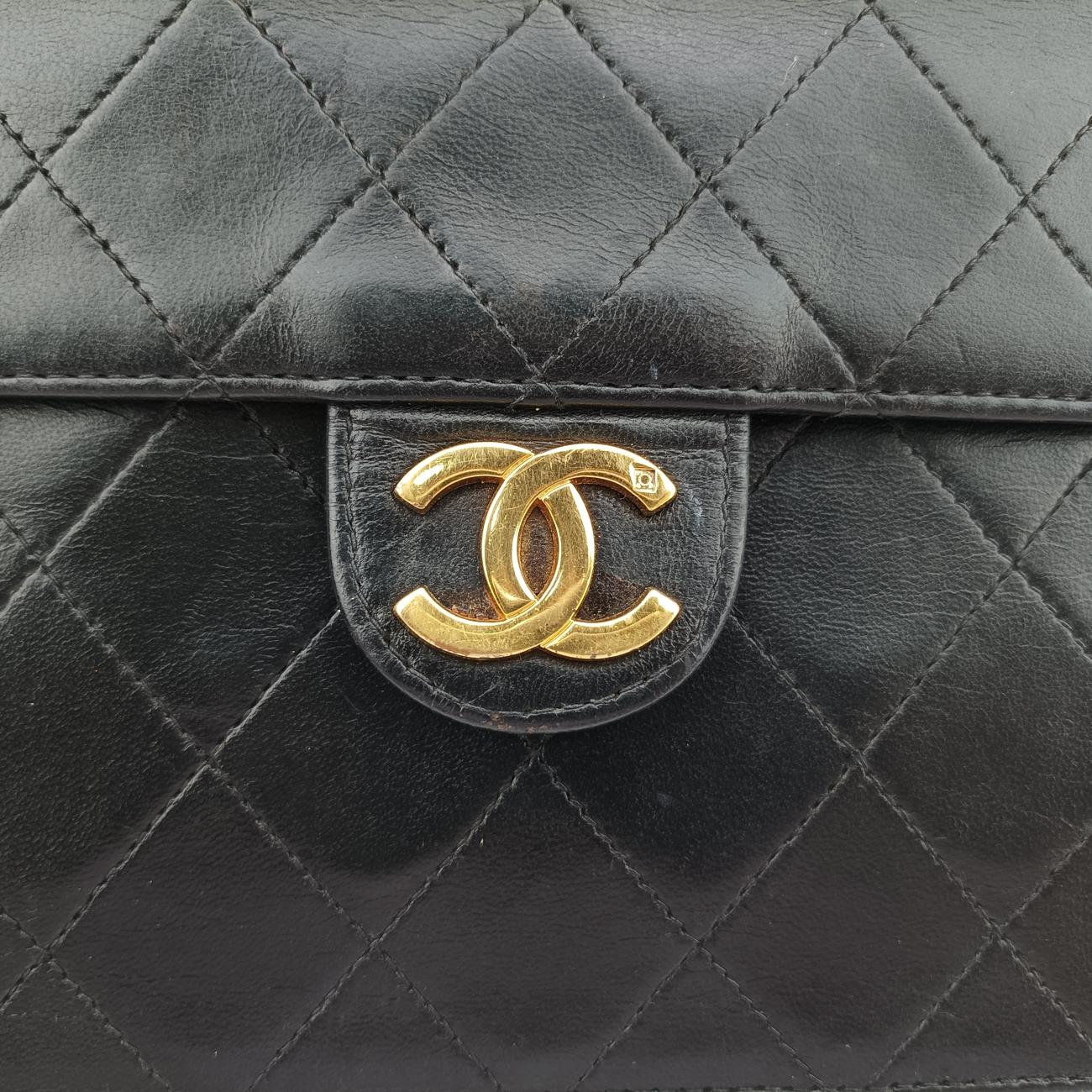 Matelasse 25 Push Lock Chain Black lambskin 4974933