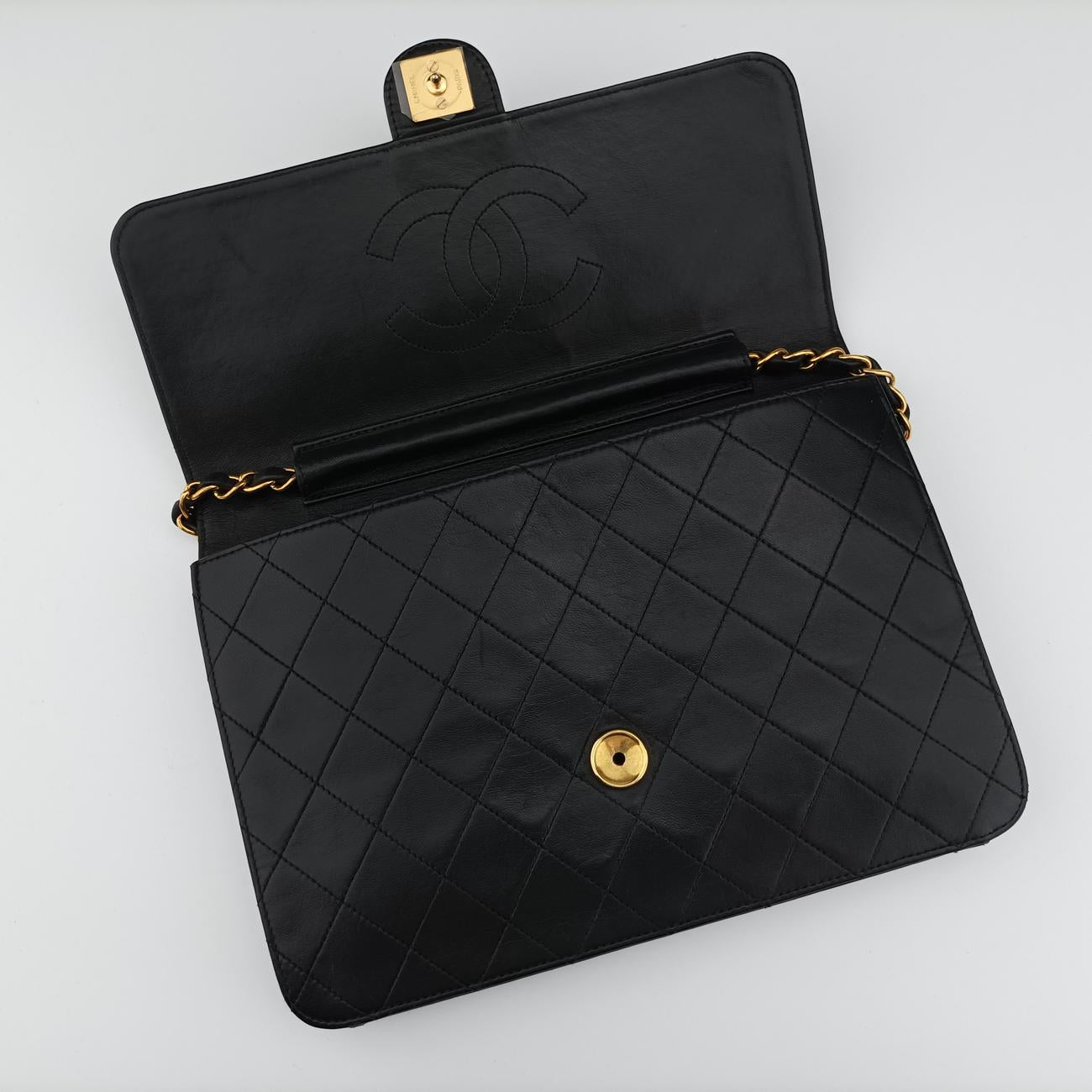 Matelasse 25 Push Lock Chain Black lambskin 4974933
