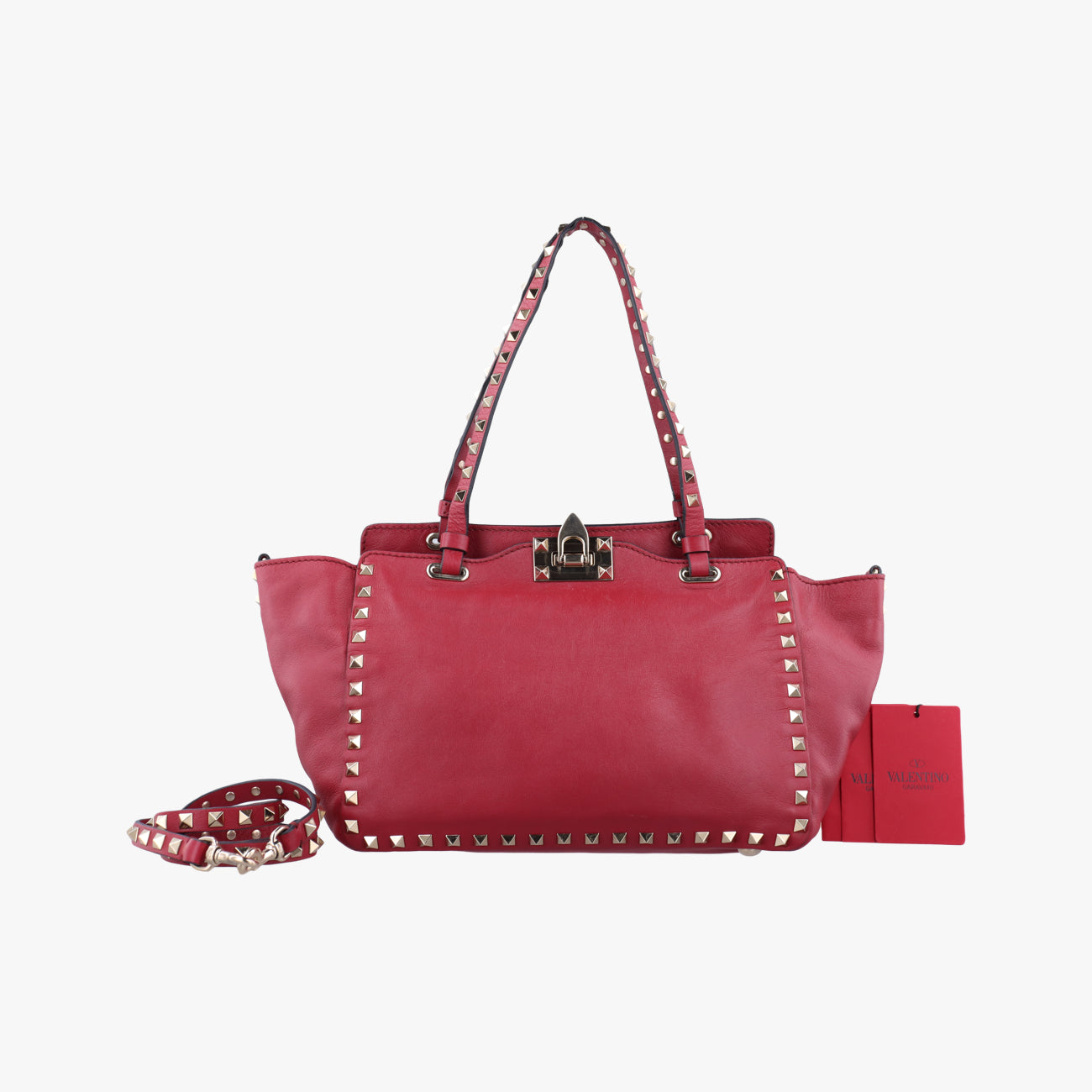 Rockstud Red Leather BL-I037BOL2