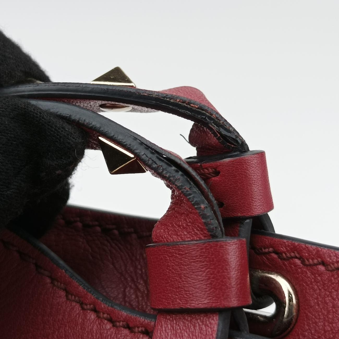 Rockstud Red Leather BL-I037BOL2