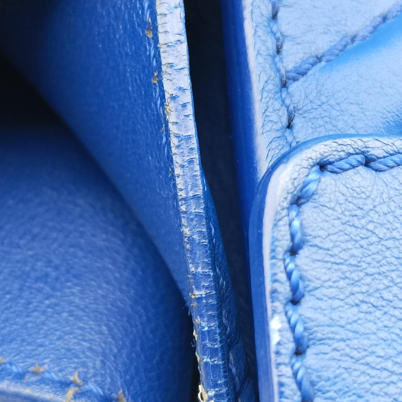 Luggage Mini Shopper Blue Leather F-AT-0162 F-CU-0152
