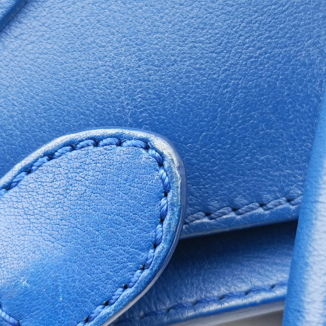 Luggage Mini Shopper Blue Leather F-AT-0162 F-CU-0152