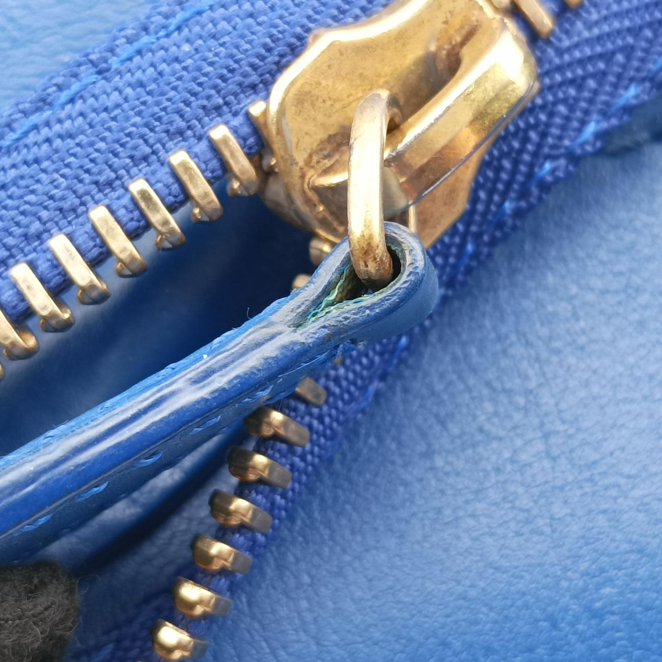 Luggage Mini Shopper Blue Leather F-AT-0162 F-CU-0152