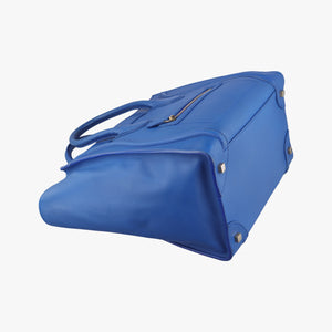 Luggage Mini Shopper Blue Leather F-AT-0162 F-CU-0152