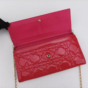 Lady Dior cannage Red lambskin 02-LU-0134