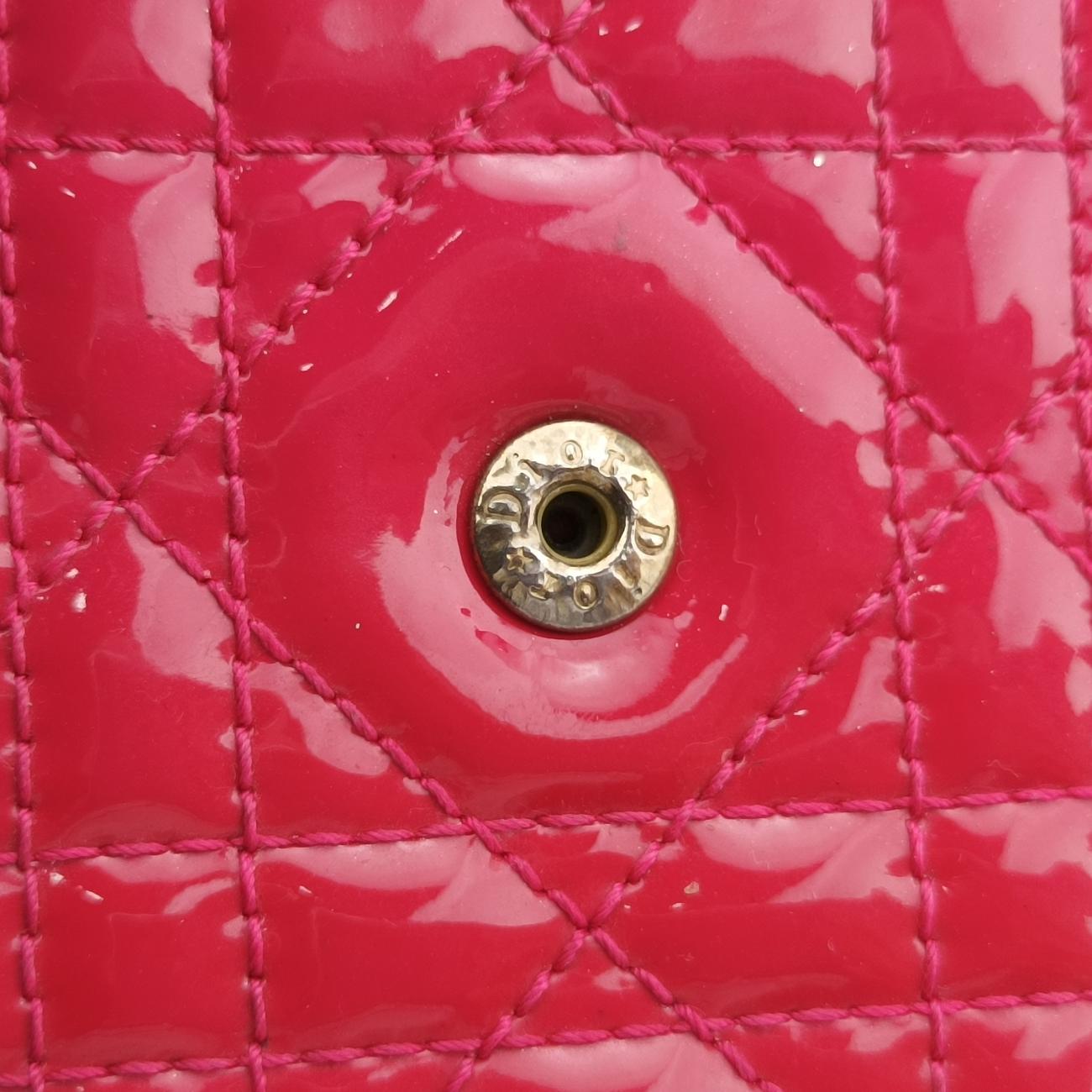 Lady Dior cannage Red lambskin 02-LU-0134