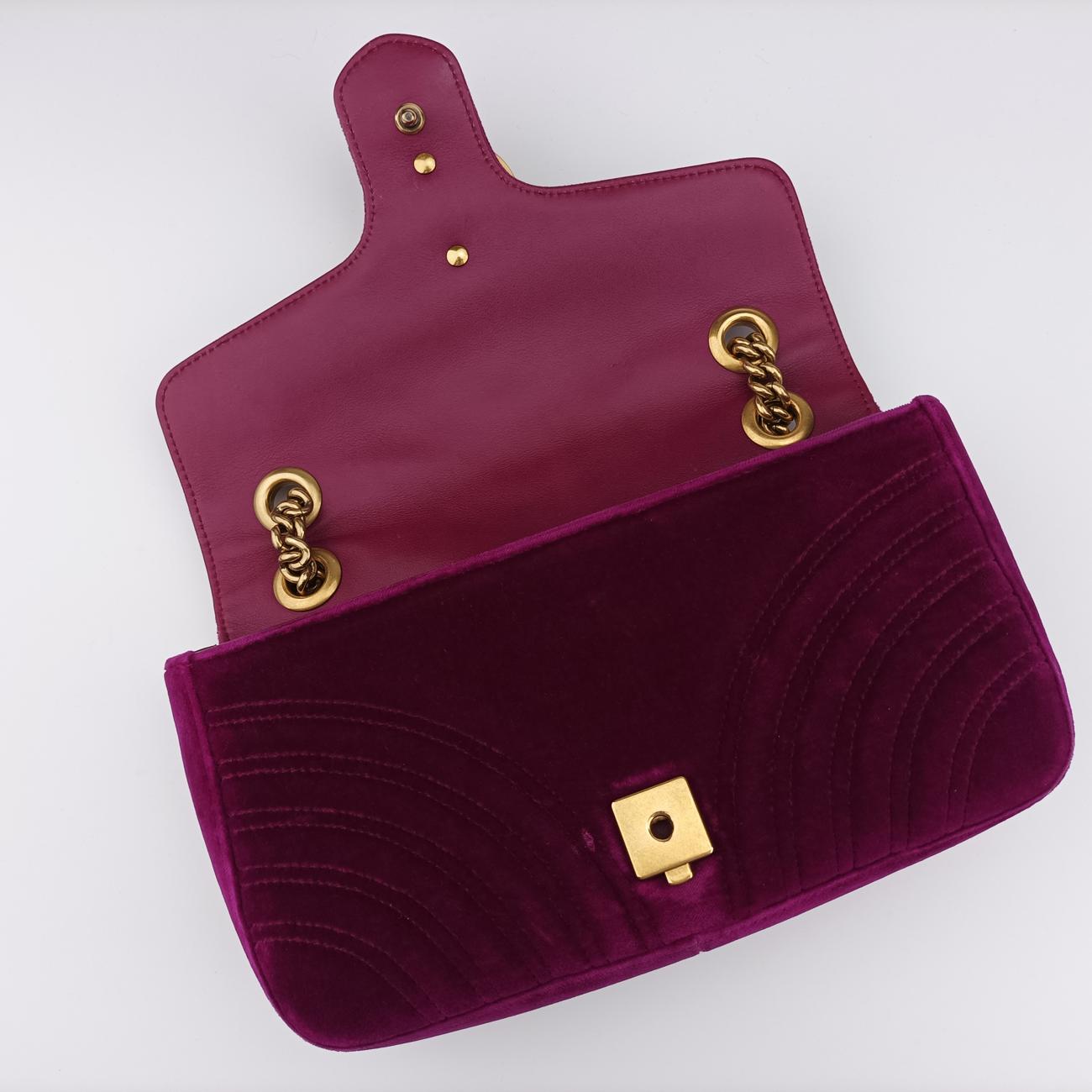 GG Marmont Purple velour D022347131