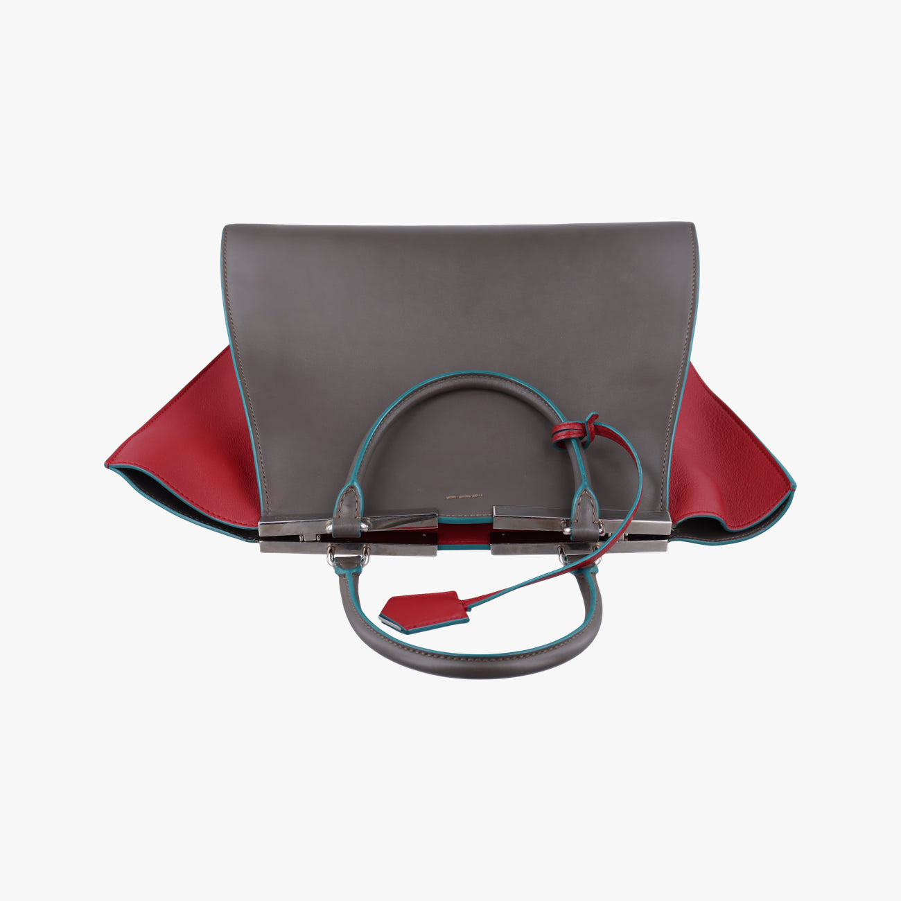 Troyage Trois Jours Gray×Red×Blue Leather 8BH279-5R4 169-8762