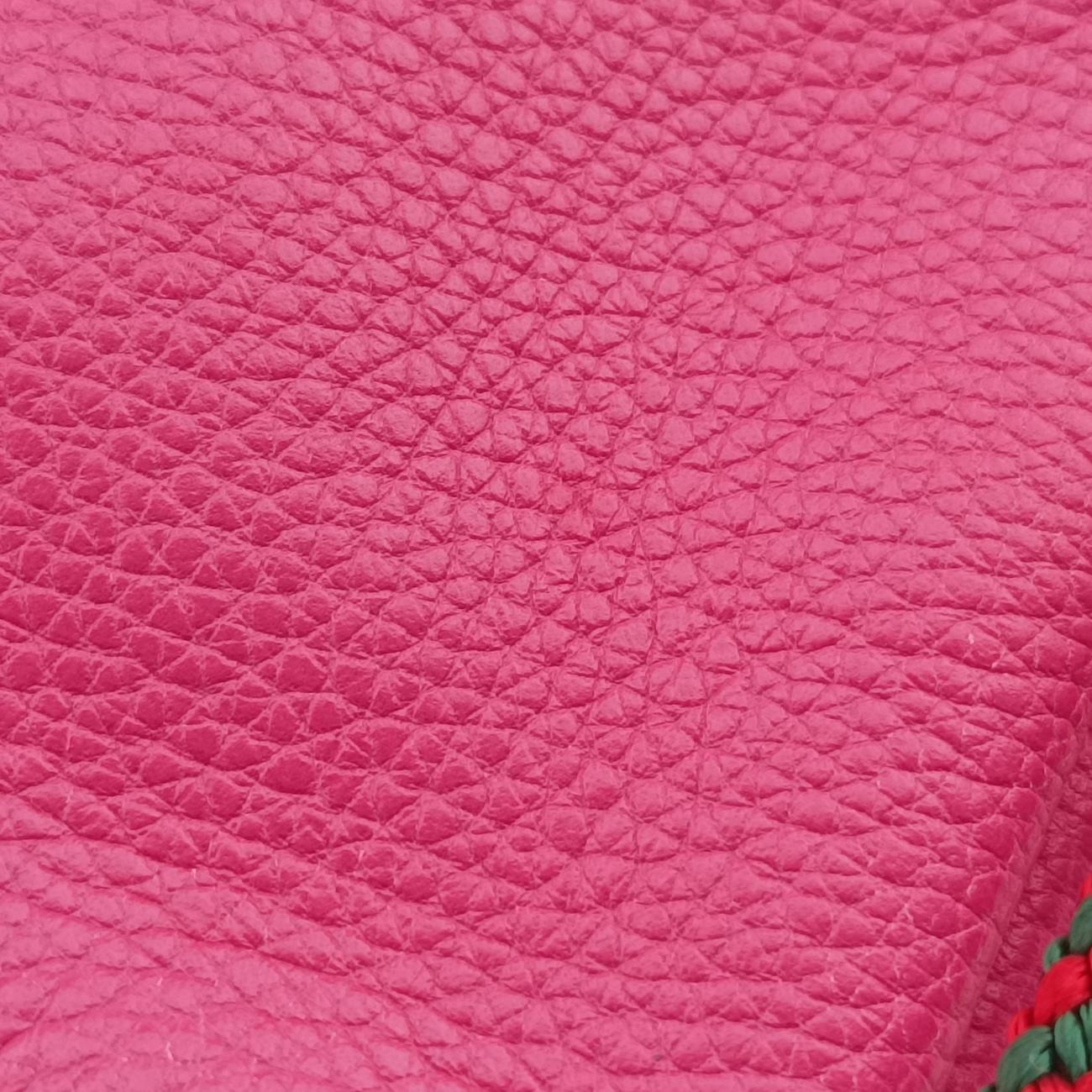 Print Drawstring Rose Leather G024042163