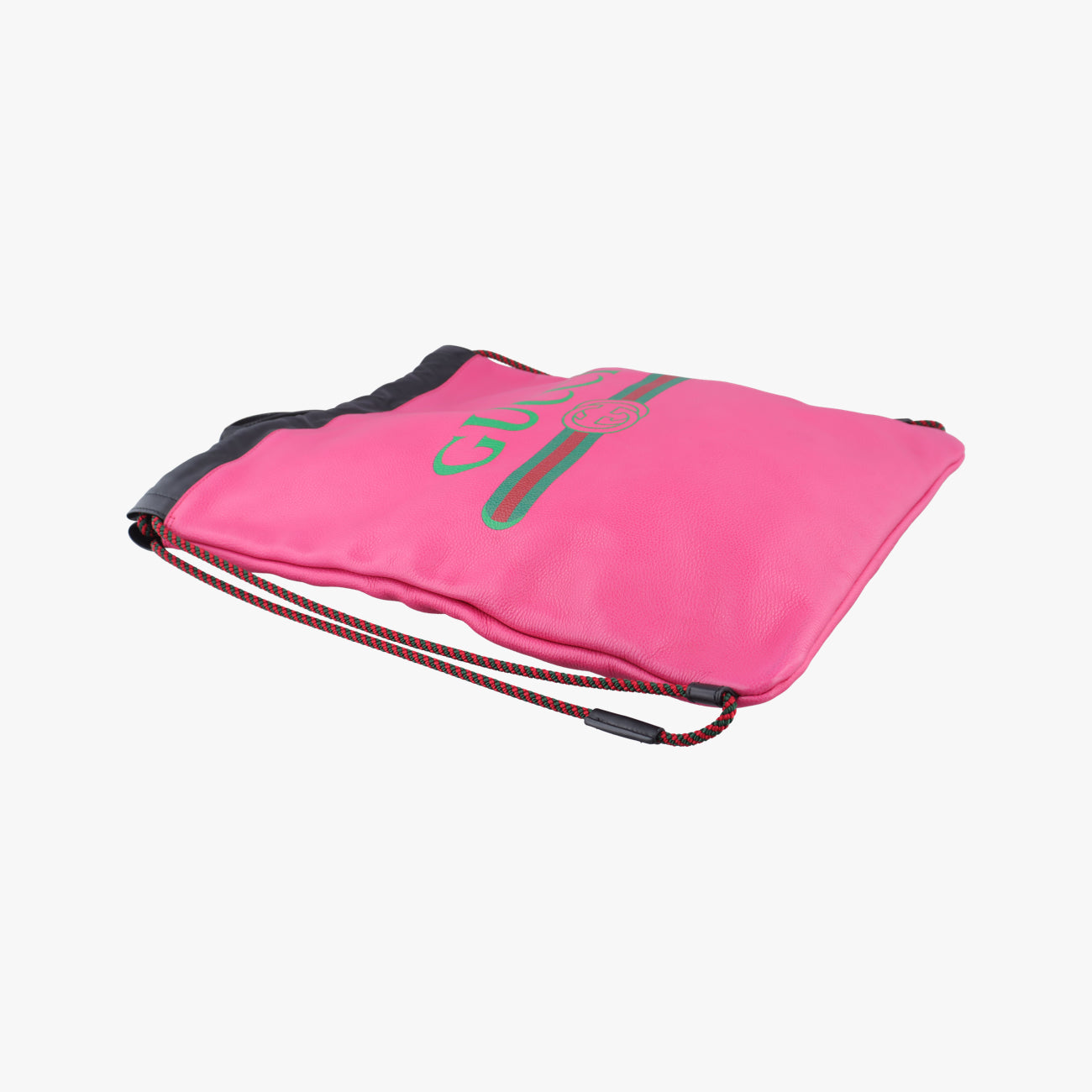 Print Drawstring Rose Leather G024042163
