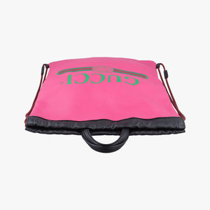 Print Drawstring Rose Leather G024042163