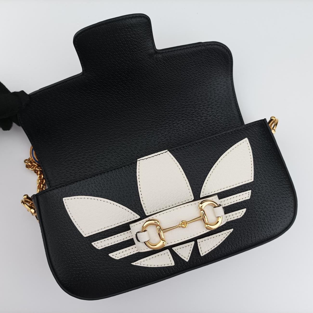 Adidas collaboration Horsebit Black × White Leather I039625179