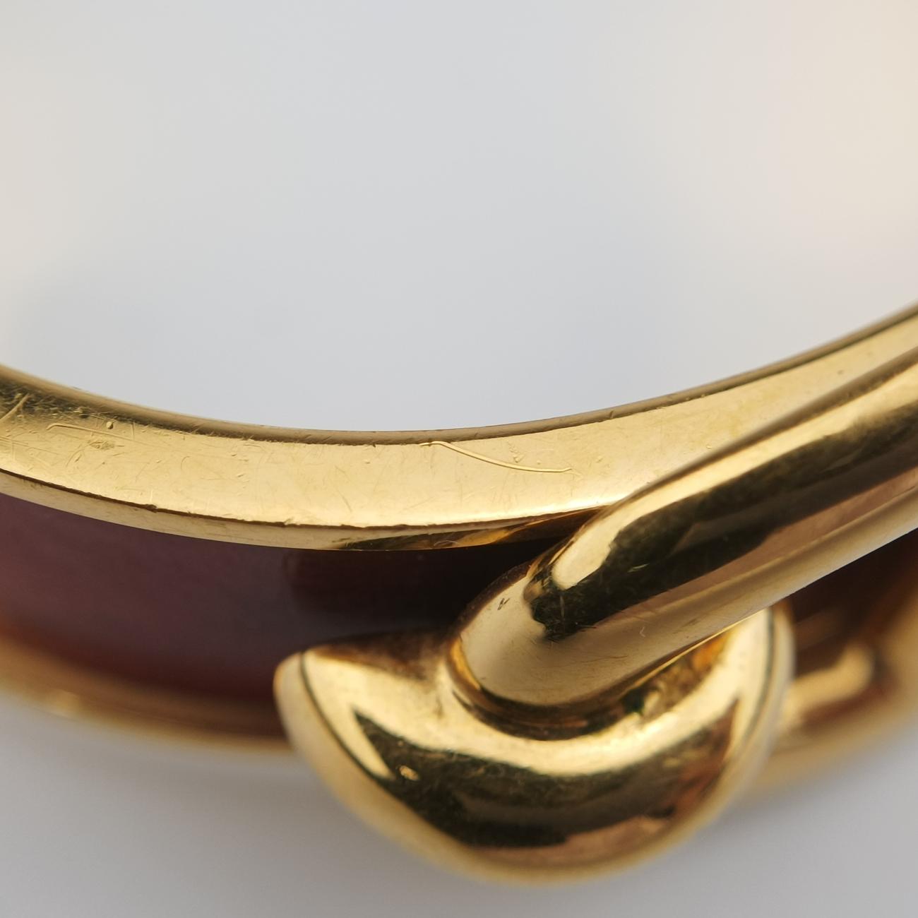 Chaine d'Ancre Cuff Golden × Burgundy GP