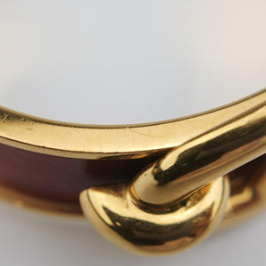 Chaine d'Ancre Cuff Golden × Burgundy GP