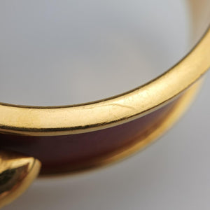 Chaine d'Ancre Cuff Golden × Burgundy GP