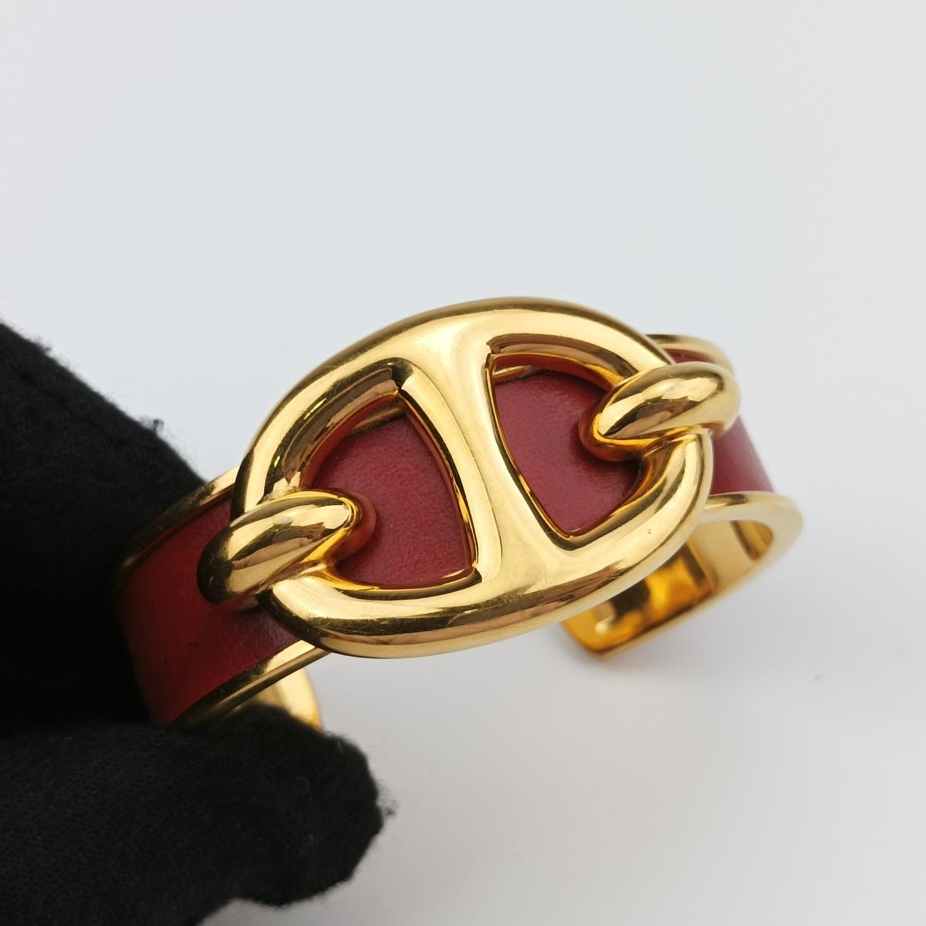 Chaine d'Ancre Cuff Golden × Burgundy GP