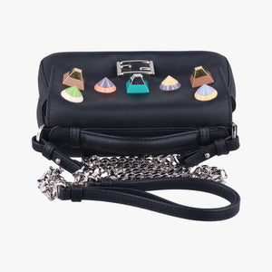 Micro Monster Double Baguette Black×Multicolour Leather 8M0371-SF5-178-8241