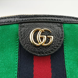 Ophidia Green×Red×black suede G023571545