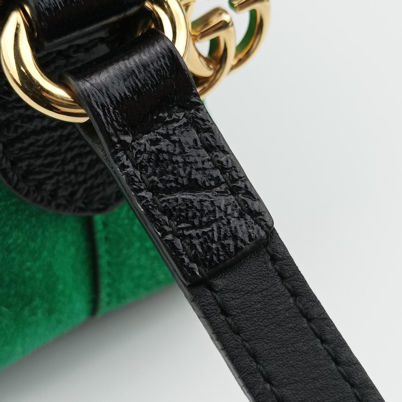 Ophidia Green×Red×black suede G023571545