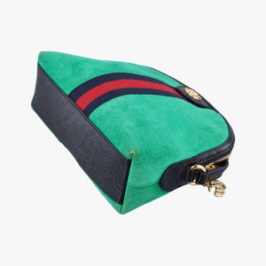 Ophidia Green×Red×black suede G023571545