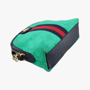 Ophidia Green×Red×black suede G023571545