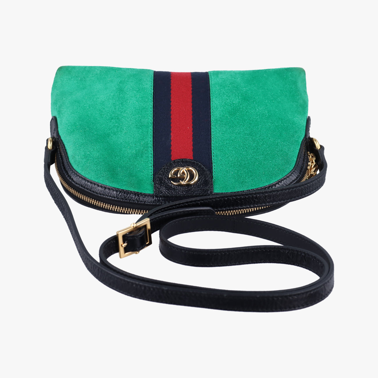 Ophidia Green×Red×black suede G023571545