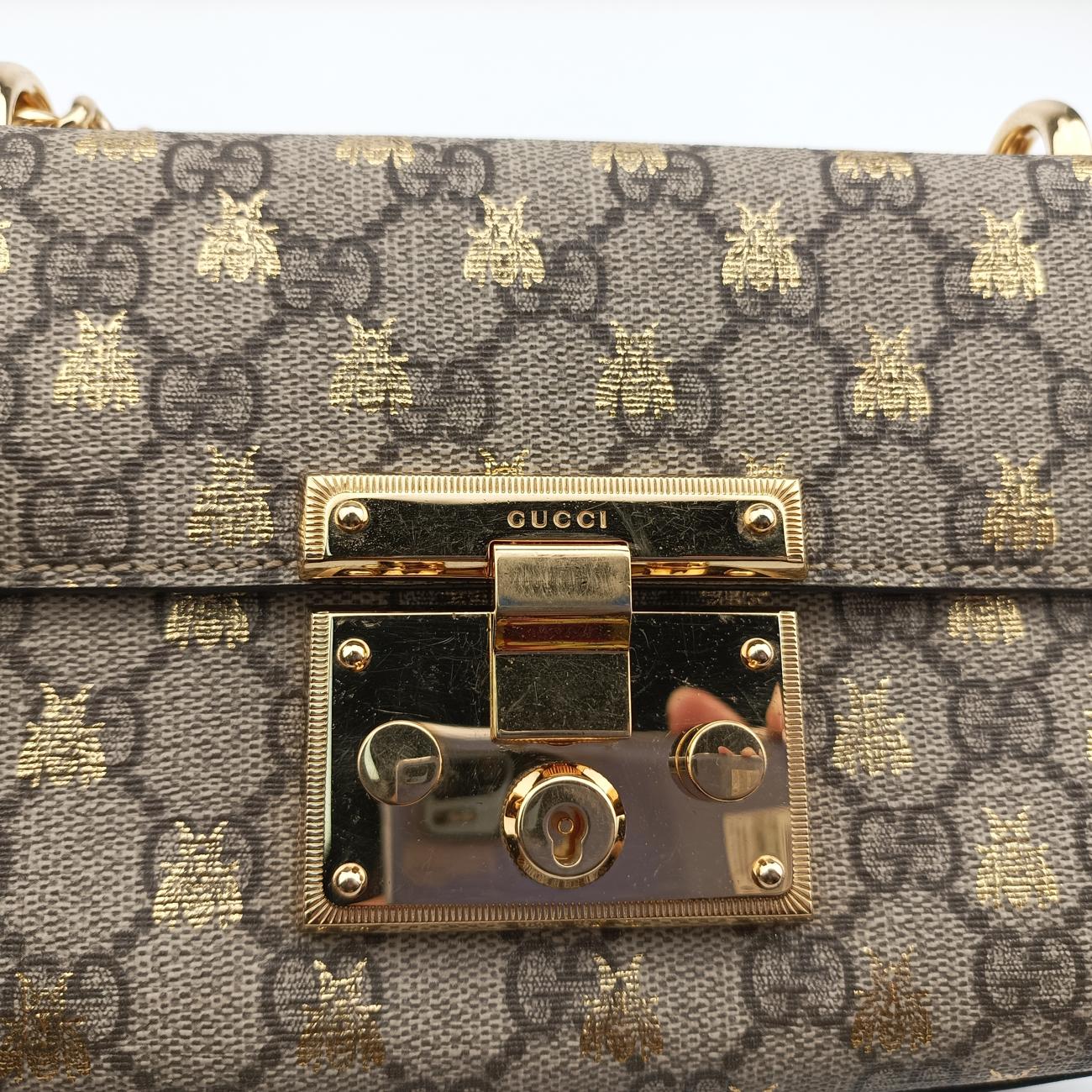 Padlock beige×black PVC coated canvas A030968460