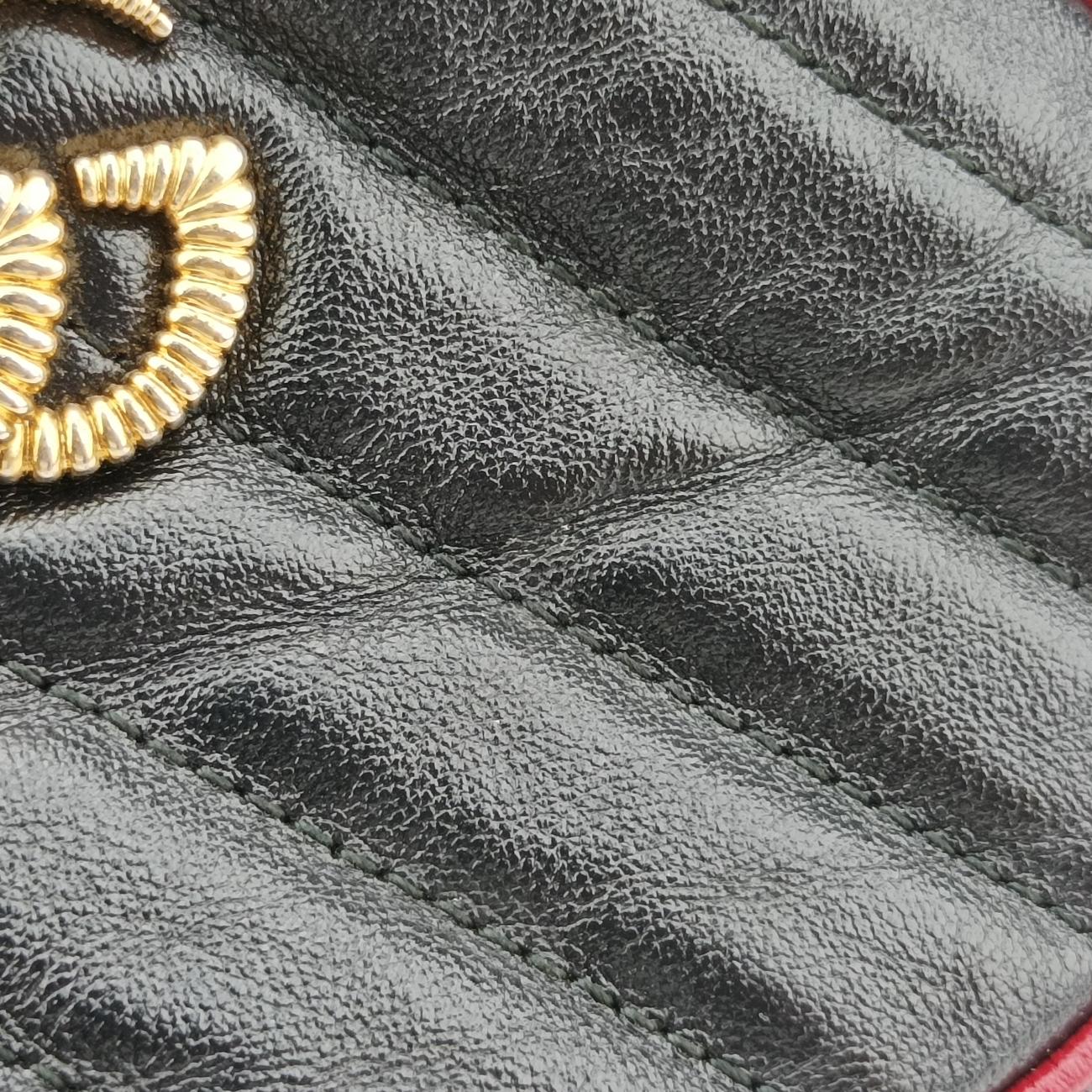 GG Marmont Black×Red Leather A028674426