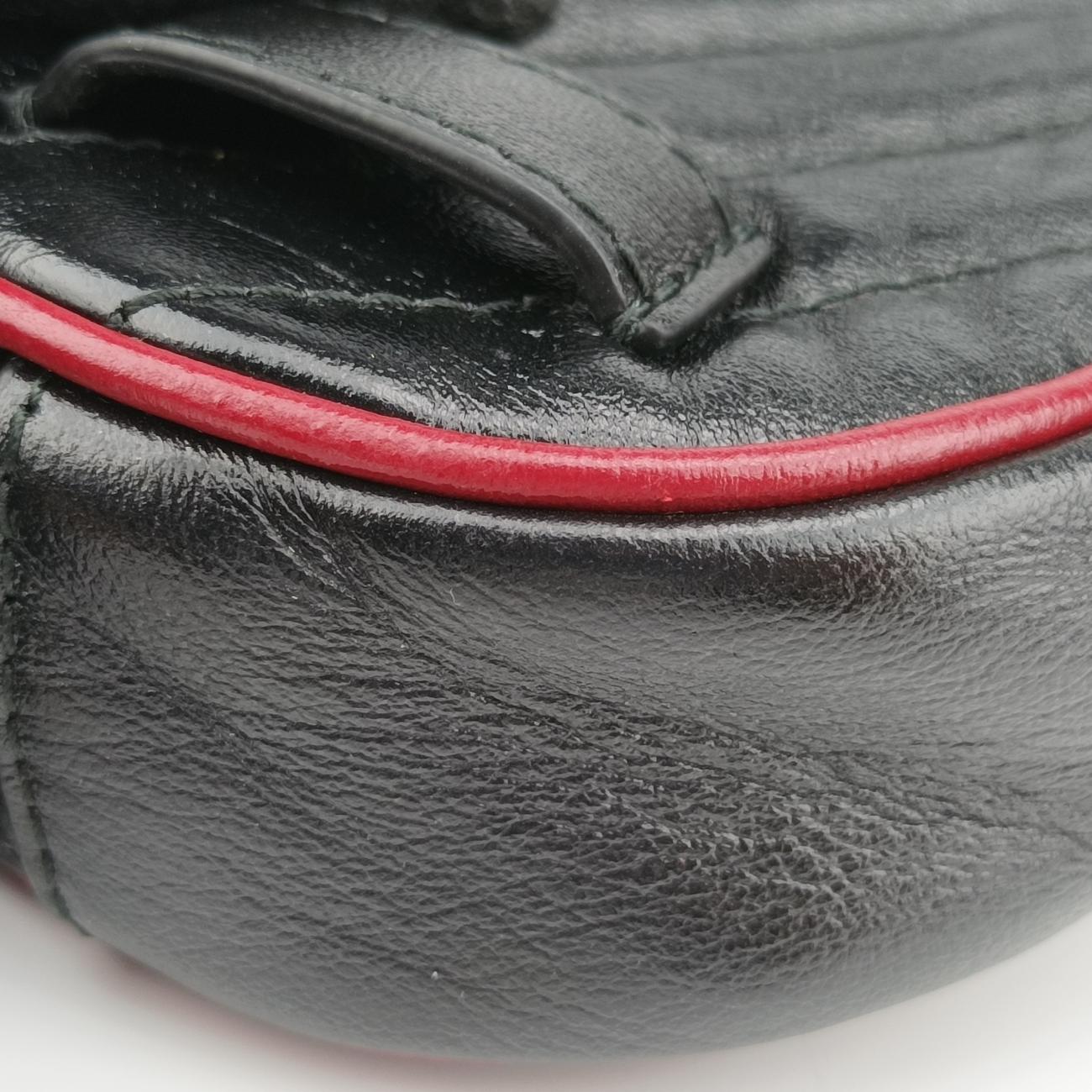 GG Marmont Black×Red Leather A028674426