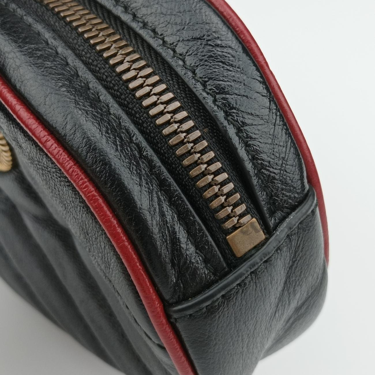GG Marmont Black×Red Leather A028674426