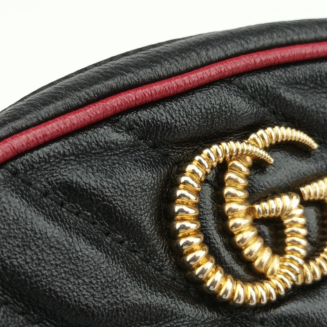 GG Marmont Black×Red Leather A028674426