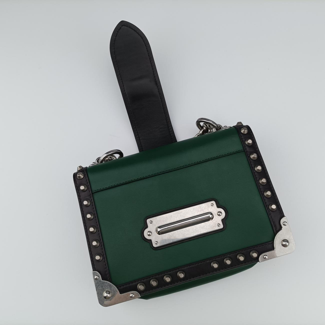 Cahier Green×Black Leather 25