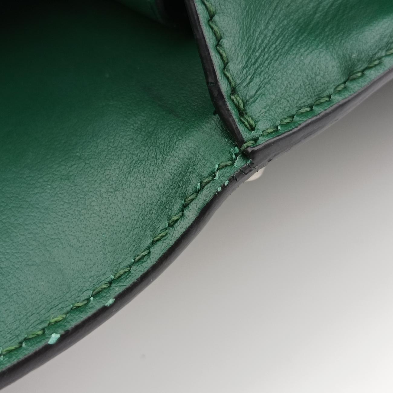 Cahier Green×Black Leather 25