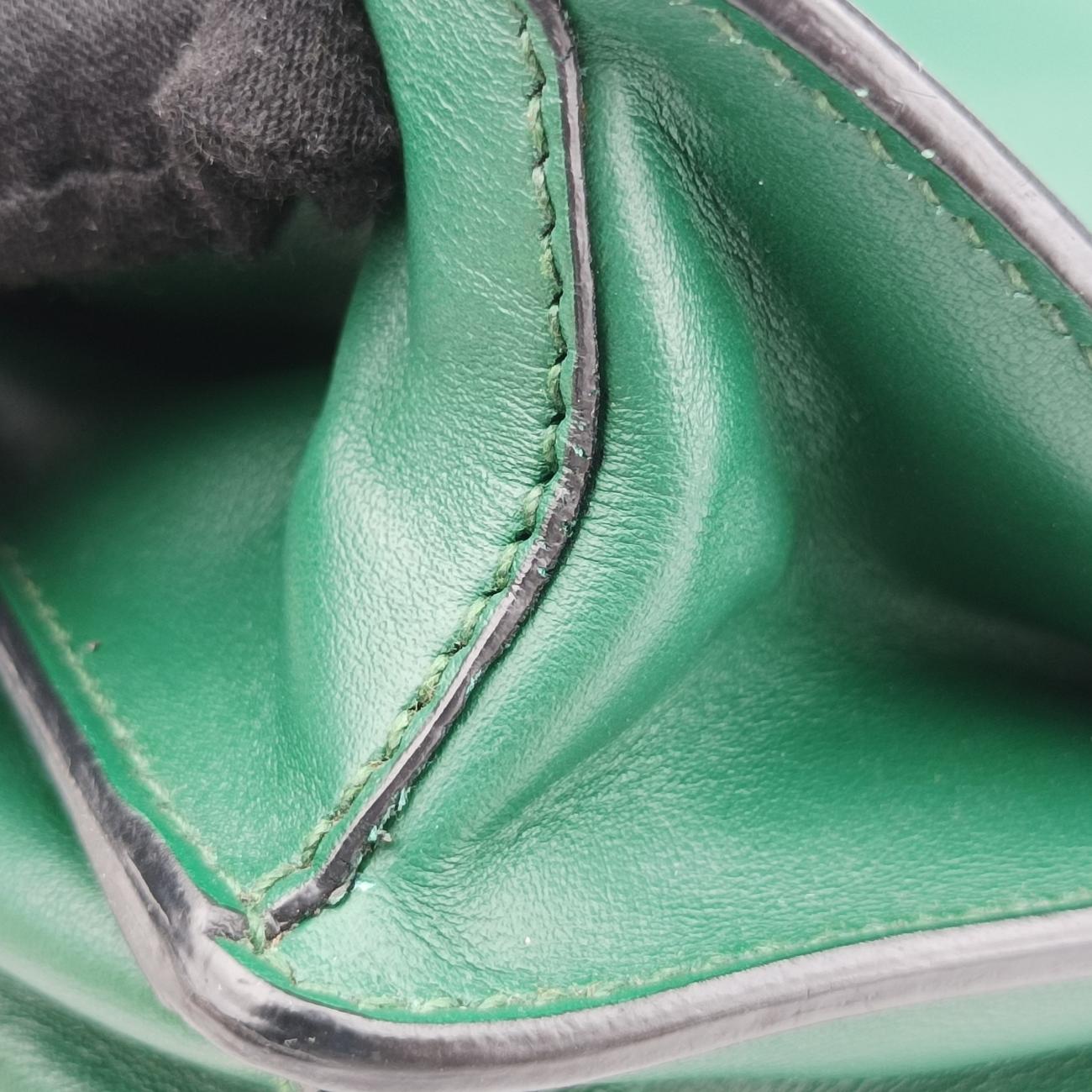 Cahier Green×Black Leather 25