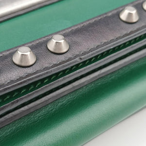 Cahier Green×Black Leather 25