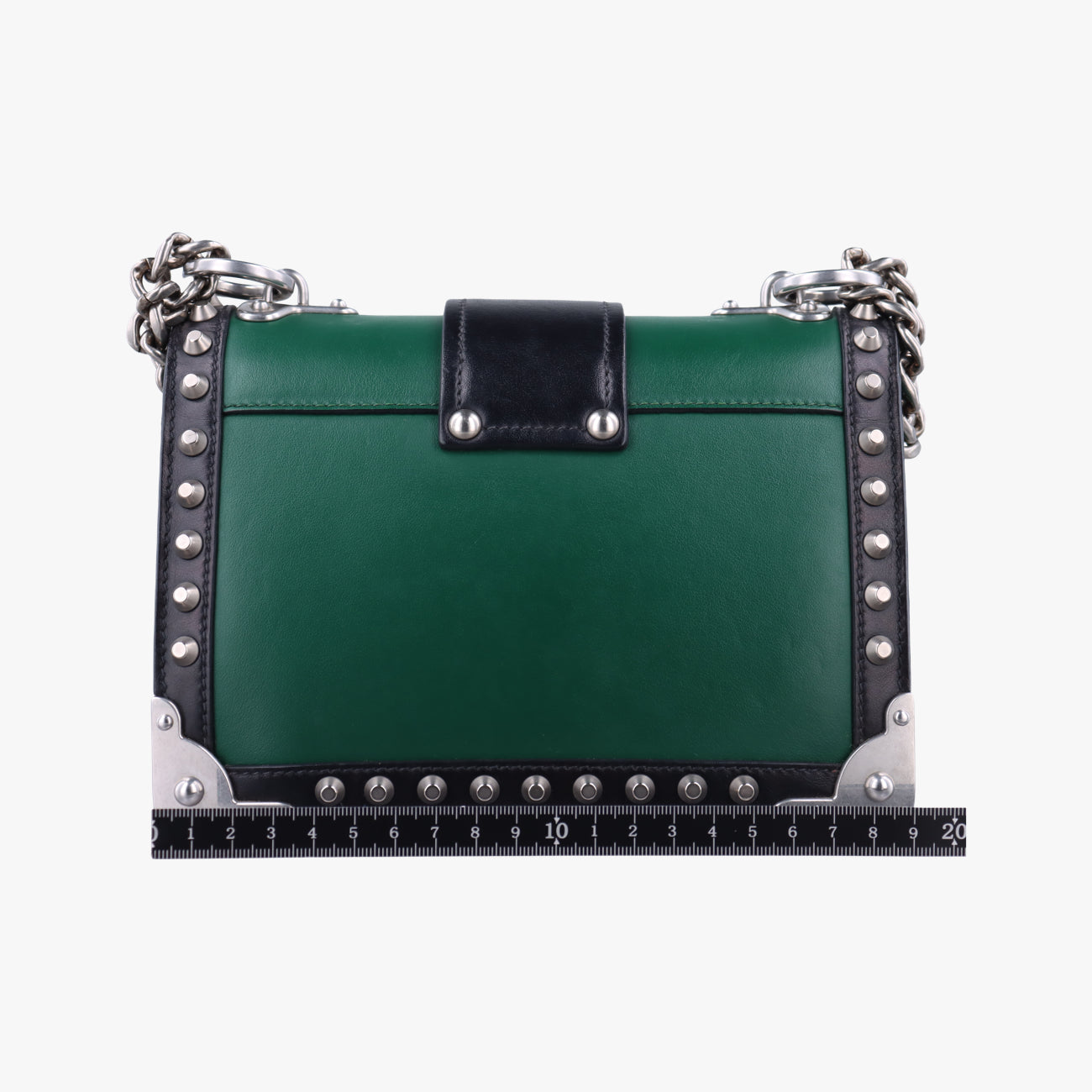 Cahier Green×Black Leather 25