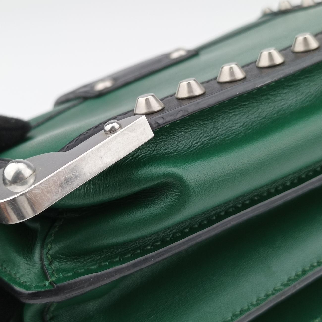Cahier Green×Black Leather 25