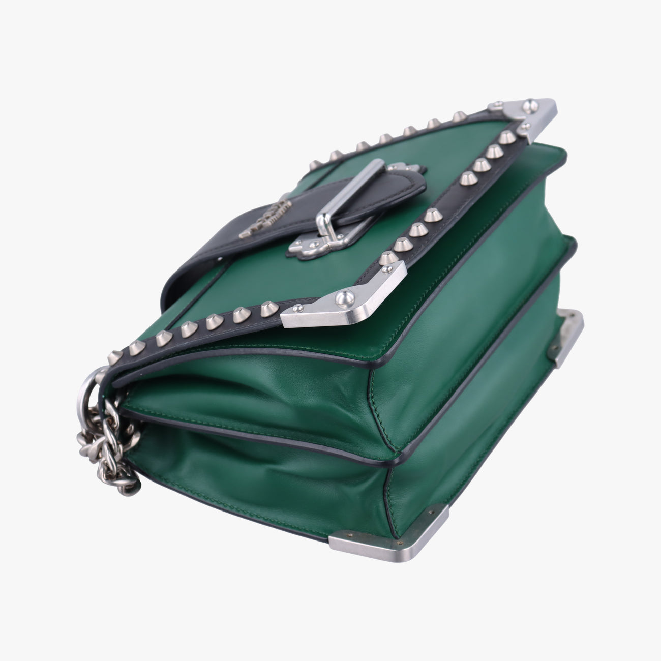 Cahier Green×Black Leather 25
