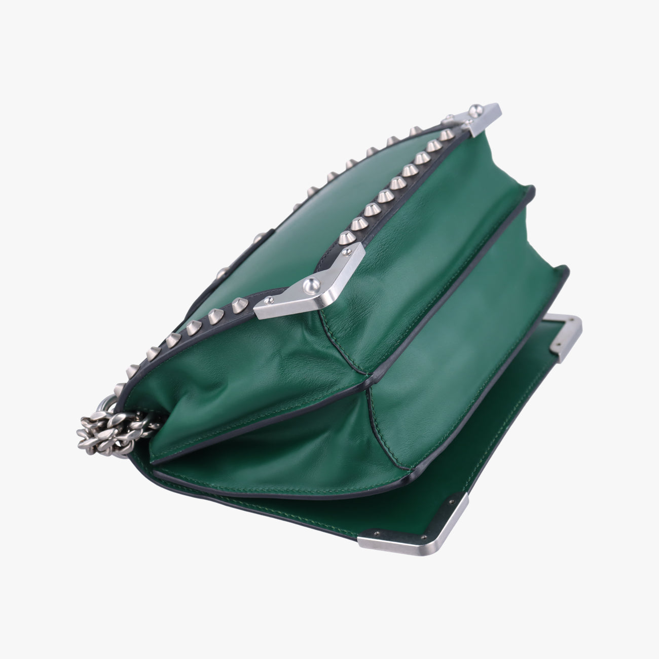 Cahier Green×Black Leather 25