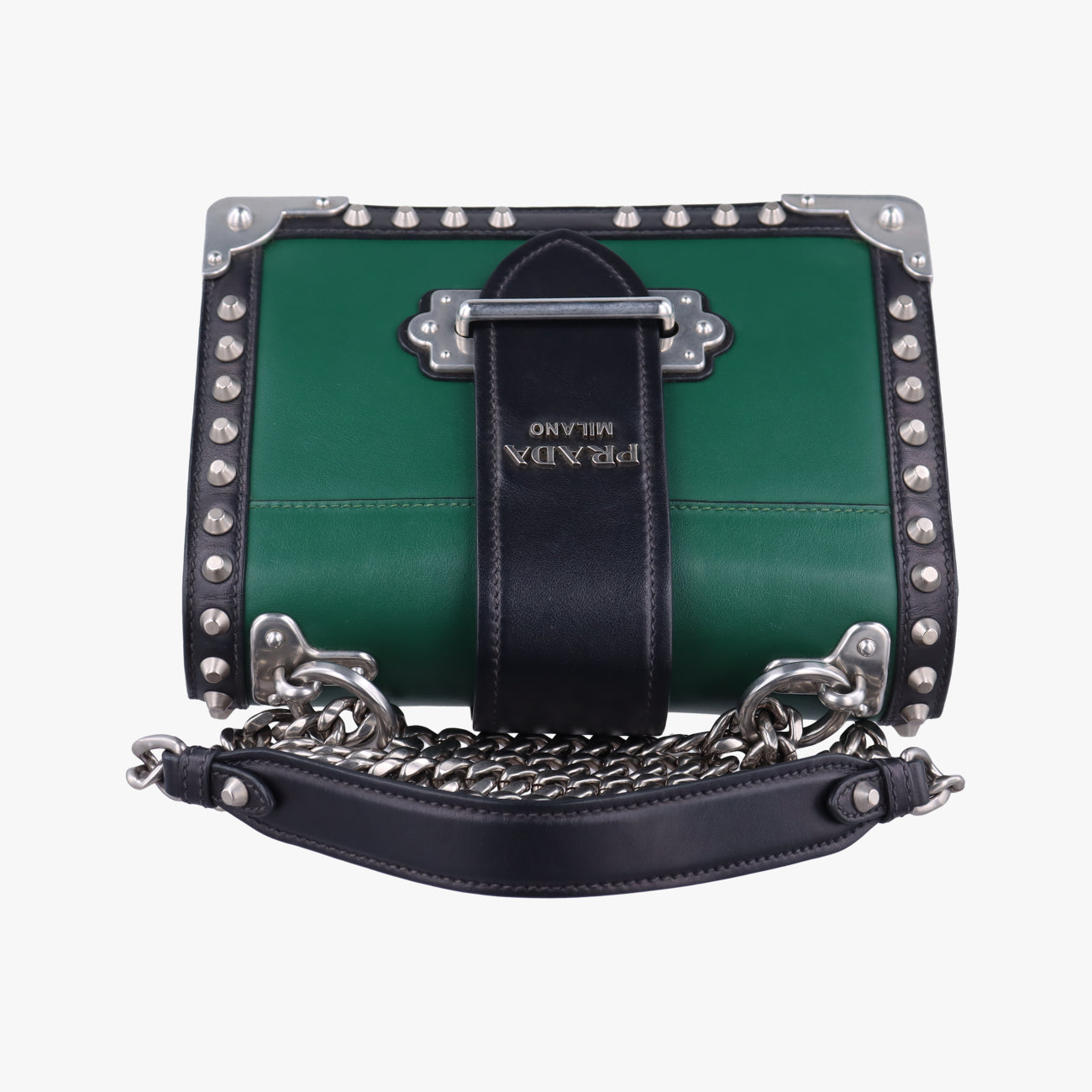 Cahier Green×Black Leather 25