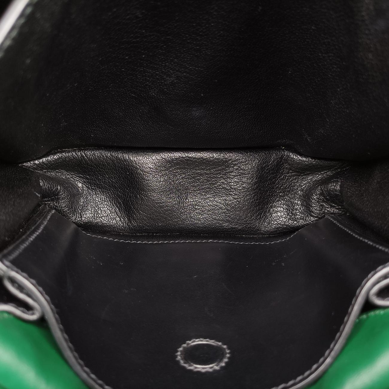 Cahier Green×Black Leather 25