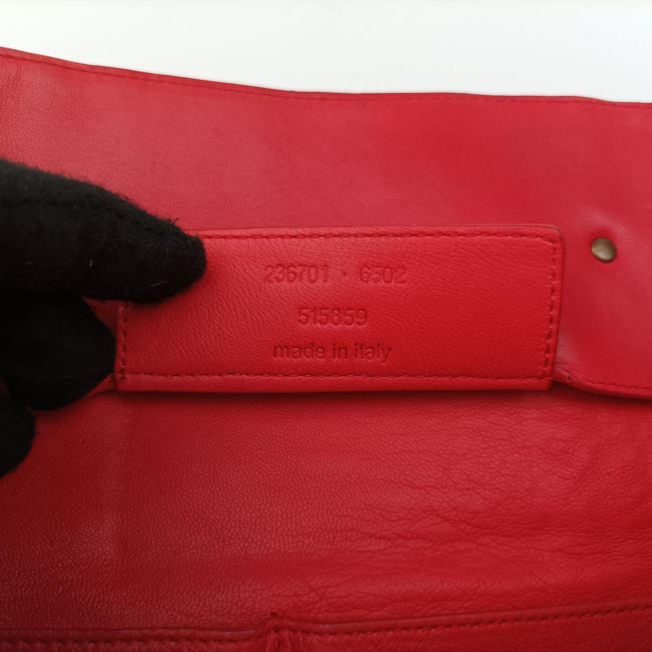 Quilted Papier A4 Tote Red Leather 236701.6502 515859