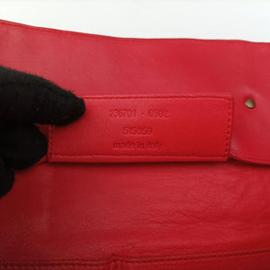 Quilted Papier A4 Tote Red Leather 236701.6502 515859