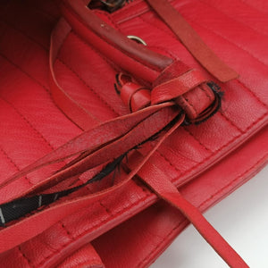 Quilted Papier A4 Tote Red Leather 236701.6502 515859