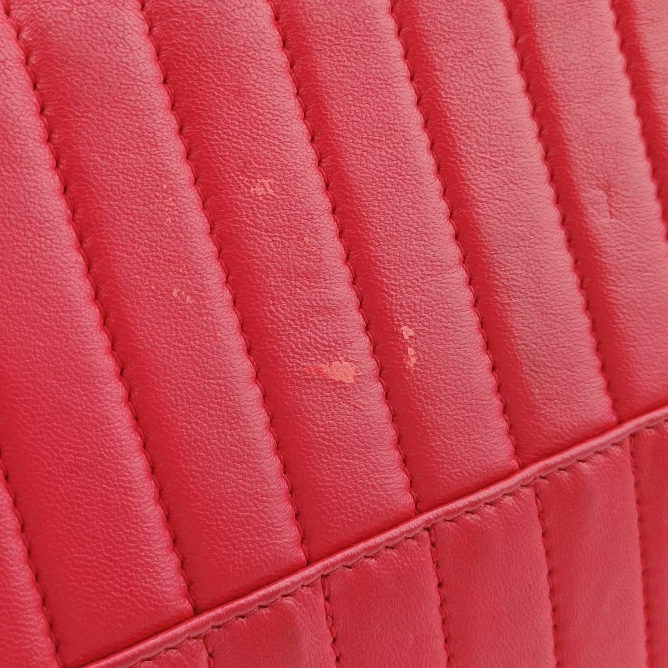 Quilted Papier A4 Tote Red Leather 236701.6502 515859