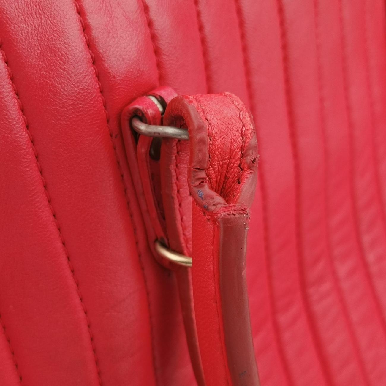 Quilted Papier A4 Tote Red Leather 236701.6502 515859