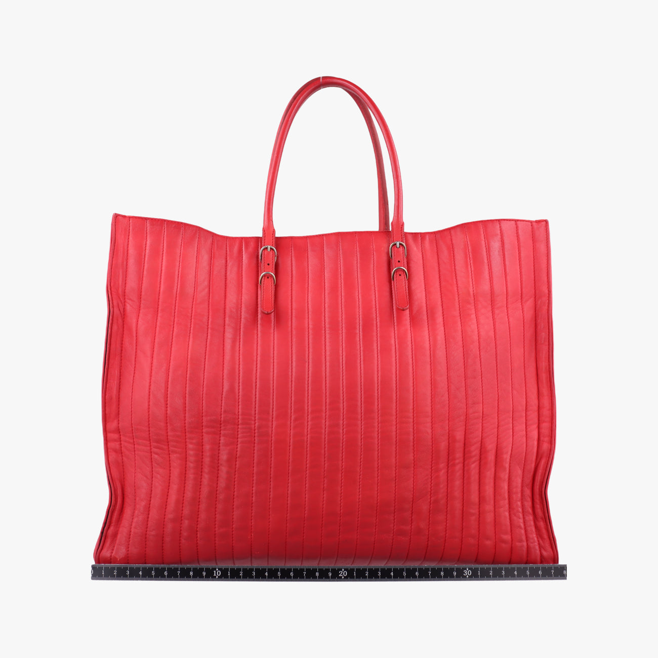 Quilted Papier A4 Tote Red Leather 236701.6502 515859