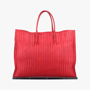 Quilted Papier A4 Tote Red Leather 236701.6502 515859