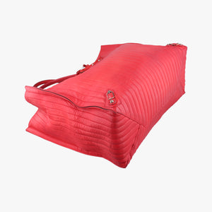 Quilted Papier A4 Tote Red Leather 236701.6502 515859